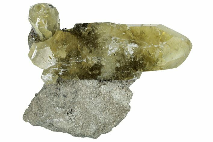 Glassy Calcite Crystal Cluster with Dolomite - Missouri #260515